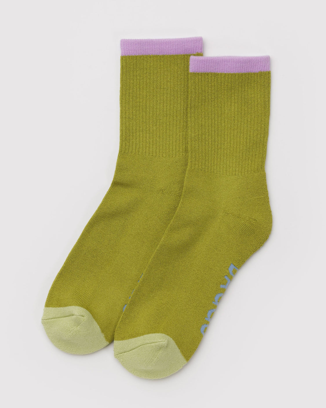 Ribbed Sock - Olive Mix - Home Touch