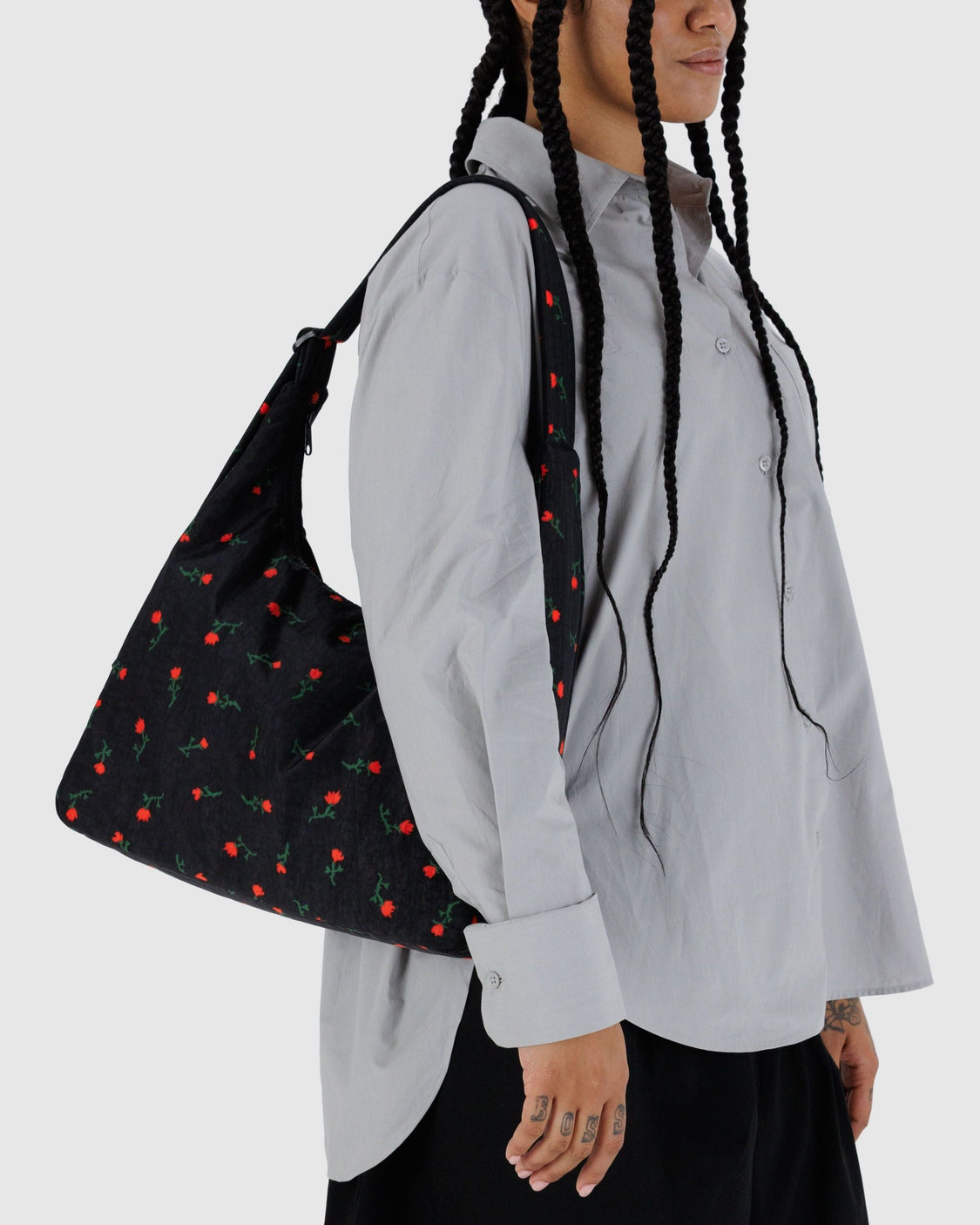 Nylon Shoulder Bag - Painted Wildflower - Clean Market Pick