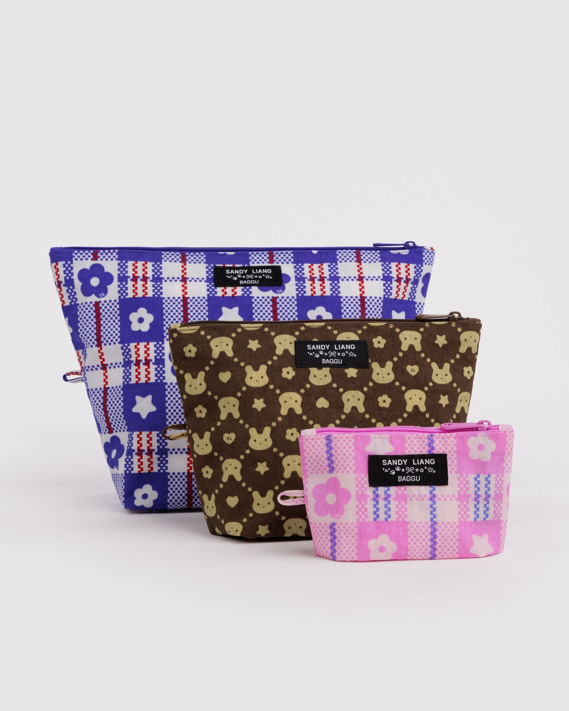 Go Pouch Set - Sandy Liang - Premium Zip Trio