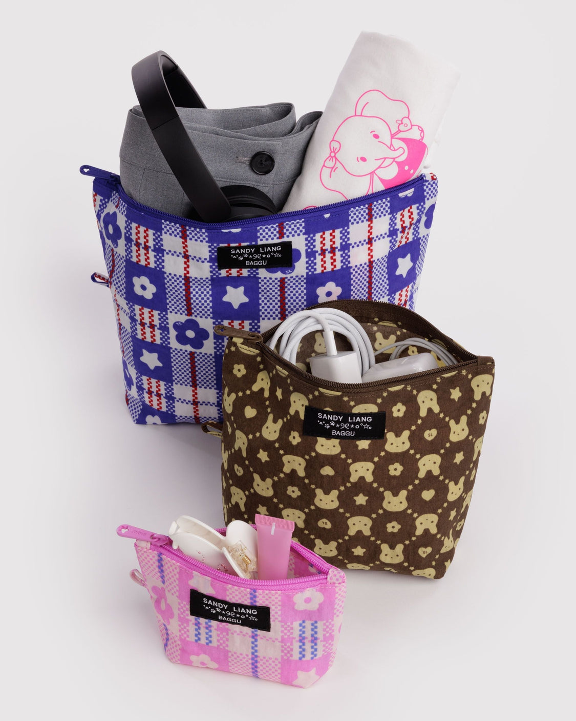 Go Pouch Set - Sandy Liang - Premium Zip Trio
