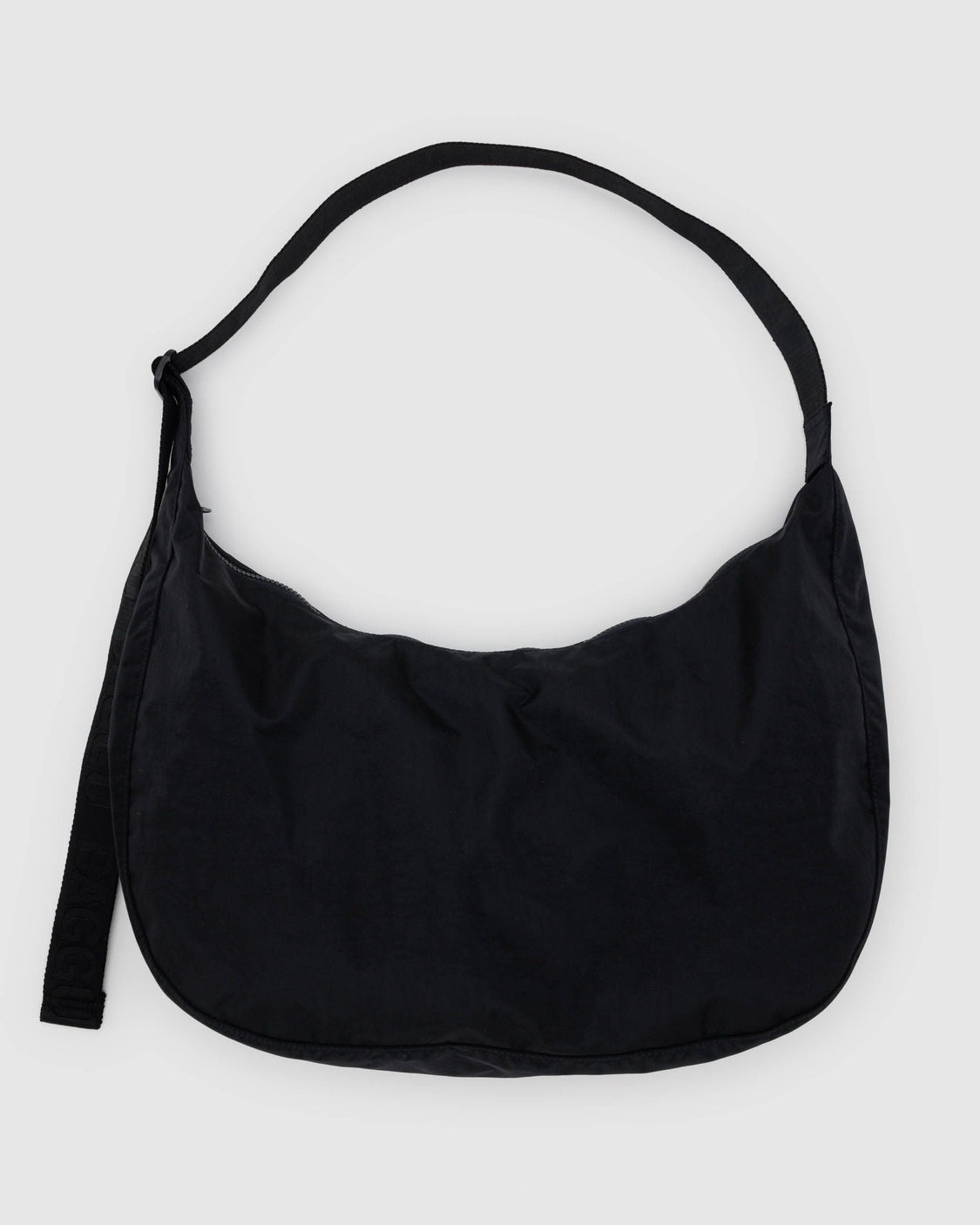 Large Nylon Crescent Bag - Black - Weekend Market Pack