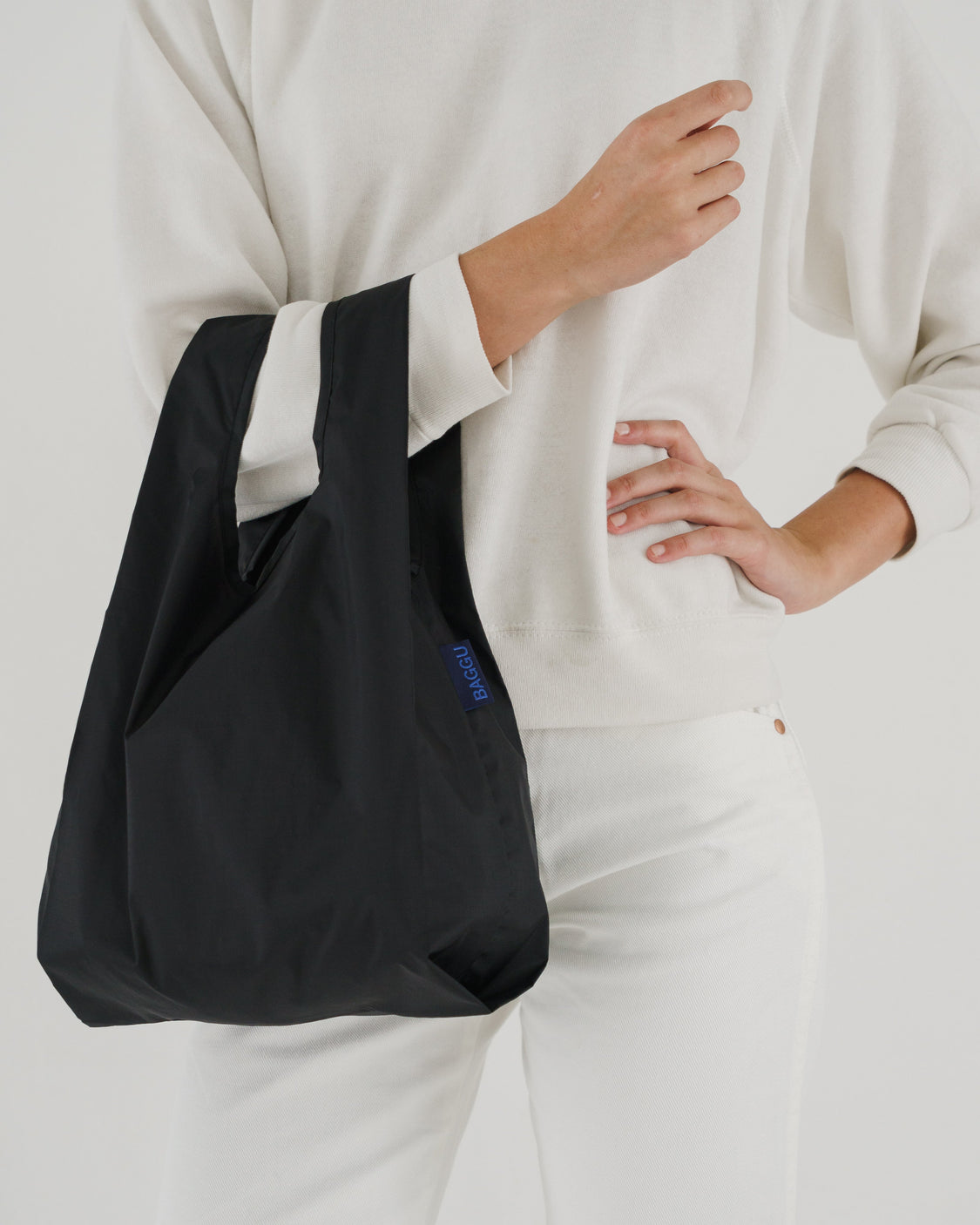 Baby Baggu - Black - Daily Foldaway Tote