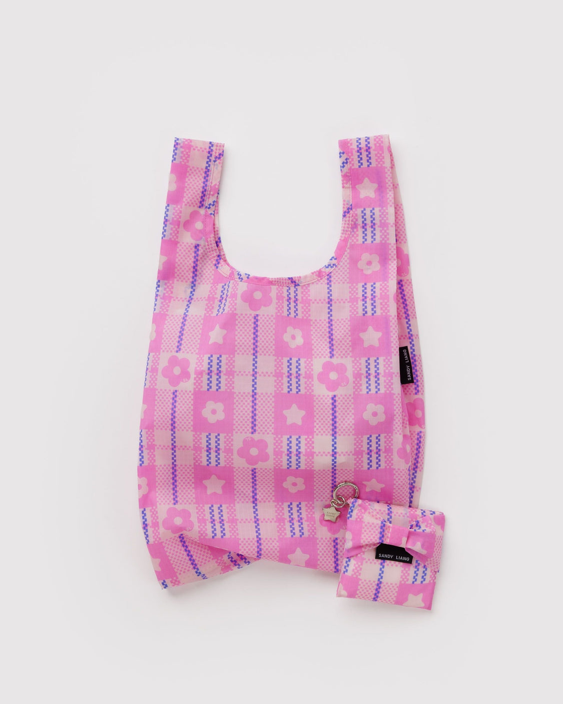 Baby Bow Baggu - Market Plaid Pink - Essential City Style