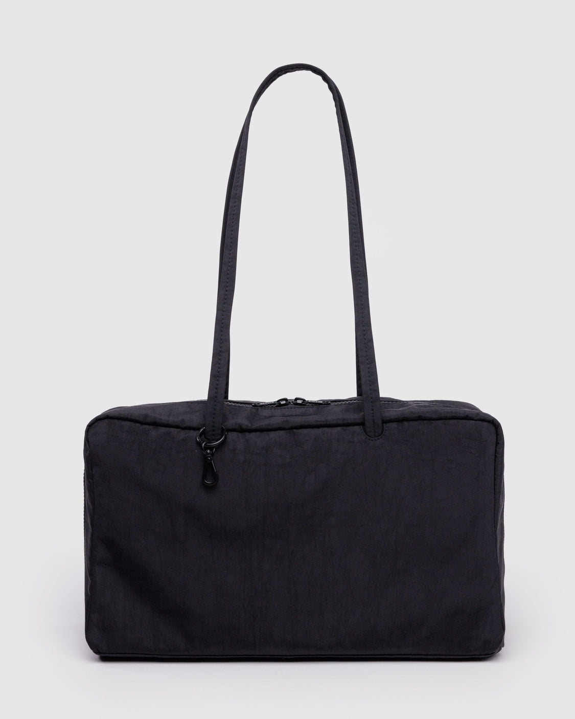 Medium Nylon Bowler Bag - Black - Daily Travel Ready